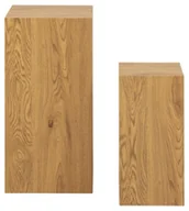 Ławy i stoliki kawowe - Zestaw 2 stolików kawowych Dice dziki dąb 70 cm - miniaturka - grafika 1