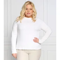 Swetry damskie - Persona by Marina Rinaldi Sweter AIRONE plus size | Regular Fit | z dodatkiem wełny i kaszmiru - miniaturka - grafika 1