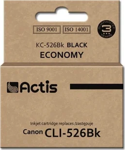 Tusz Actis Tusz ACTIS KC-526Bk zamiennik Canon CLI-526BK Standard 10 ml czarny - Tusze zamienniki - miniaturka - grafika 1