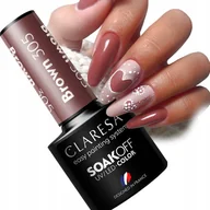 Lakiery hybrydowe - Claresa Brown 305 Lakier Hybrydowy Uv/led Mleczna Czekolada - miniaturka - grafika 1