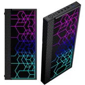 Akcesoria do komputerów stacjonarnych - Przedni panel do obudowy FORNAX 2500 Gembird Front panel czarny - miniaturka - grafika 1