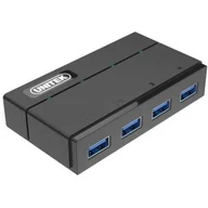 Huby USB - Unitek Hub 4x USB3.0 z funkcją ładowania (Y-HB03001) - miniaturka - grafika 1