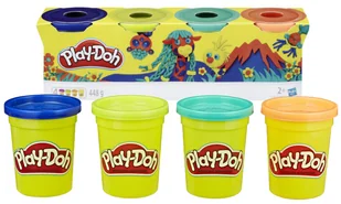 HASBRO PLAY-DOH CIASTOLINA 4 TUBY ZESTAW +2 - Masy plastyczne - miniaturka - grafika 1
