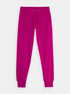 Dresy damskie - Spodnie dresowe joggery damskie 4FAW23TTROF474-53S ciemny róż R. S - miniaturka - grafika 1