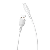 Kable USB - Dudao wytrzymały przewód kabel USB / micro USB 5 A 1 m biały (L7S white) - miniaturka - grafika 1