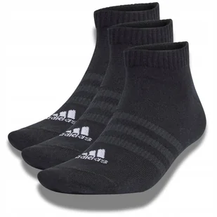 MĘSKIE SKARPETKI SPORTOWE ADIDAS BAWEŁNIANE CZARNE 3x PARY 43-45 XL - Skarpetki męskie - miniaturka - grafika 1