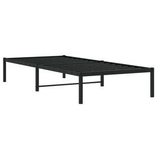 Metalowa rama łóżka, czarna, 90x200 cm Lumarko! - Łóżka - miniaturka - grafika 8