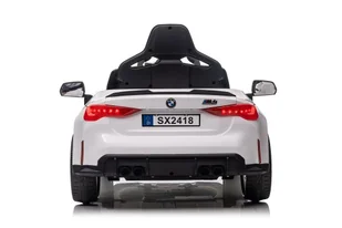 Auto Na Akumulator BMW M4 Białe - Pojazdy elektryczne dla dzieci - miniaturka - grafika 7