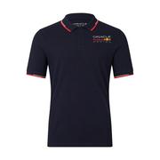 Koszulki męskie - Koszulka polo męska Core Logo navy Red Bull Racing 2023 - miniaturka - grafika 1
