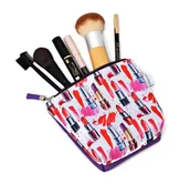 Kosmetyczki, organizery i kuferki - Kosmetyczka damska mała organizer do torebki etui saszetka do torby pomadki - miniaturka - grafika 1