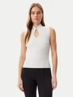 Swetry damskie - Guess Sweter W5GR10 Z3L10 Beżowy Regular Fit - miniaturka - grafika 1