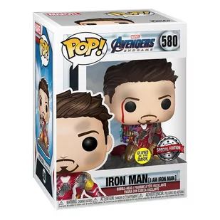 Funko POP! Marvel, figurka kolekcjonerska, Avengers Endgame, Iron Man, Glow, 580 - Figurki kolekcjonerskie - miniaturka - grafika 1