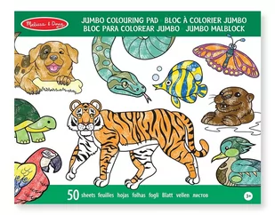 Melissa&Doug Zestaw do kolorowania, jumbo zwierzęta 00077214200 - Przybory szkolne - miniaturka - grafika 2