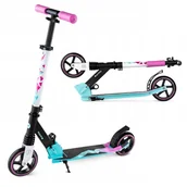 Hulajnogi - MOVINO VIBE hulajnoga składana dla dzieci lekka 110-152 cm ABEC 7 mint pink - miniaturka - grafika 1