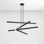 Lampy sufitowe - Aldex Tubo lampa wisząca 8-punktowa czarna 1072P1 - miniaturka - grafika 1