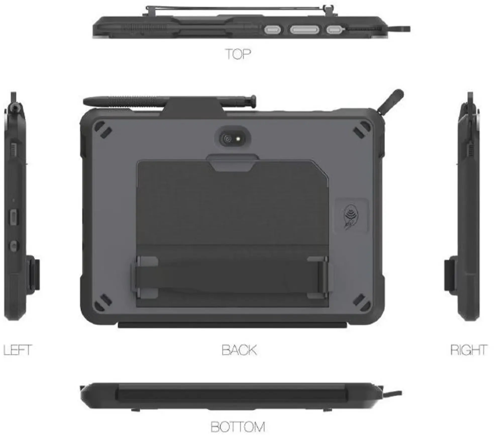 Etui na tablet Samsung Targus Field Ready Case do Tab Active4 Pro/ Active5 Pro Black