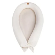 Rożki i beciki - Babysteps Kokon niemowlęcy Linen White - miniaturka - grafika 1