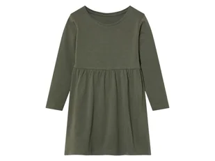 lupilu® Sukienka dziecięca z bawełną (Ciemnozielony, 110/116) - Sukienki i spódniczki dla dziewczynek lupilu® Sukienka dziecięca z bawełną (Ciemnozielony, 110/116) - Sukienki i spódniczki dla dziewczynek - miniaturka - grafika 1
