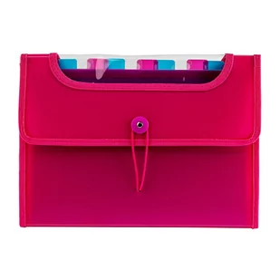 Ateneum Teczka PP A4 12 przekładek różowa - Teczki i skoroszyty - miniaturka - grafika 2