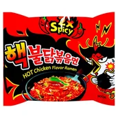 Kuchnie świata - Samyang Ramyun o smaku ostrego kurczaka 2xSpicy, bombowo ostry 140g - Samyang - miniaturka - grafika 1