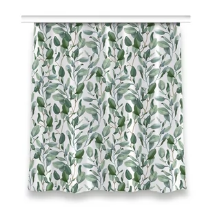 Gotowa zasłona wzór 150x160 cm Liście eukaliptusa, Fabricsy - Zasłony - miniaturka - grafika 1