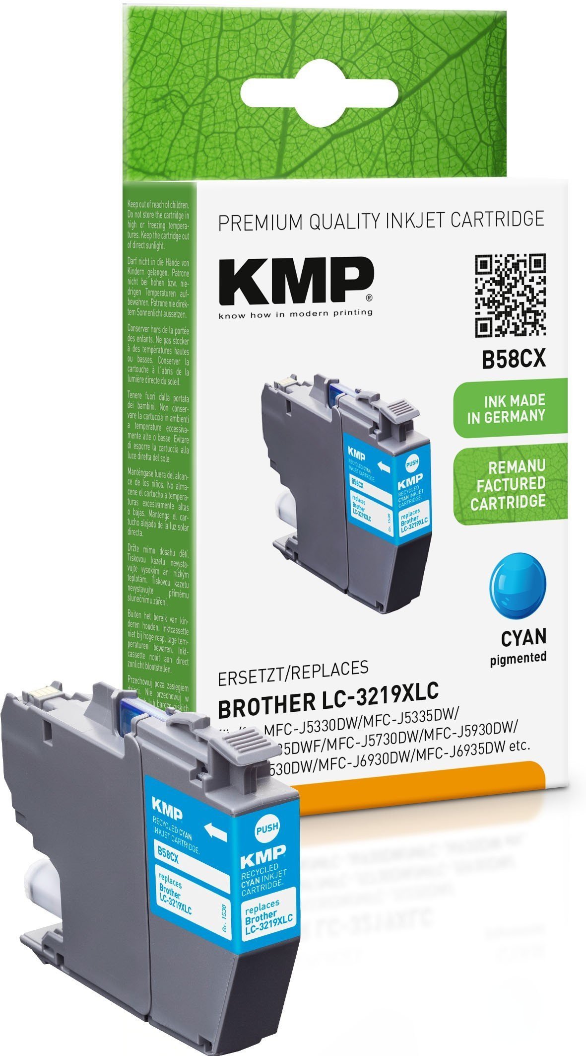 KMP 1538,4003, High XL Yield, Cyan, 1 pcs