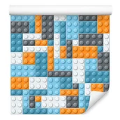 Tapety - Tapeta ścienna do pokoju chłopca, kolorowe klocki - miniaturka - grafika 1