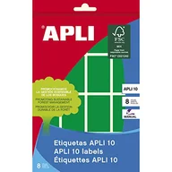 Etykiety do drukarek - APLI 2757 APLI etykiety 10 zielone 25,0 x 40,0 mm 8 arkuszy - miniaturka - grafika 1
