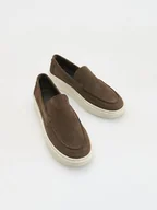 Moda i Uroda OUTLET - Reserved - Skórzane trampki - brązowy - miniaturka - grafika 1
