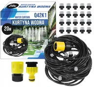 Węże ogrodowe i zraszacze - Ogrodowa Kurtyna Wodna 20M Mgiełka Zraszacz Zestaw D455 - miniaturka - grafika 1