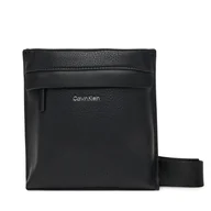 Torby męskie - Saszetka Calvin Klein Ck Must Flatpack Xs K50K512941 Czarny - miniaturka - grafika 1