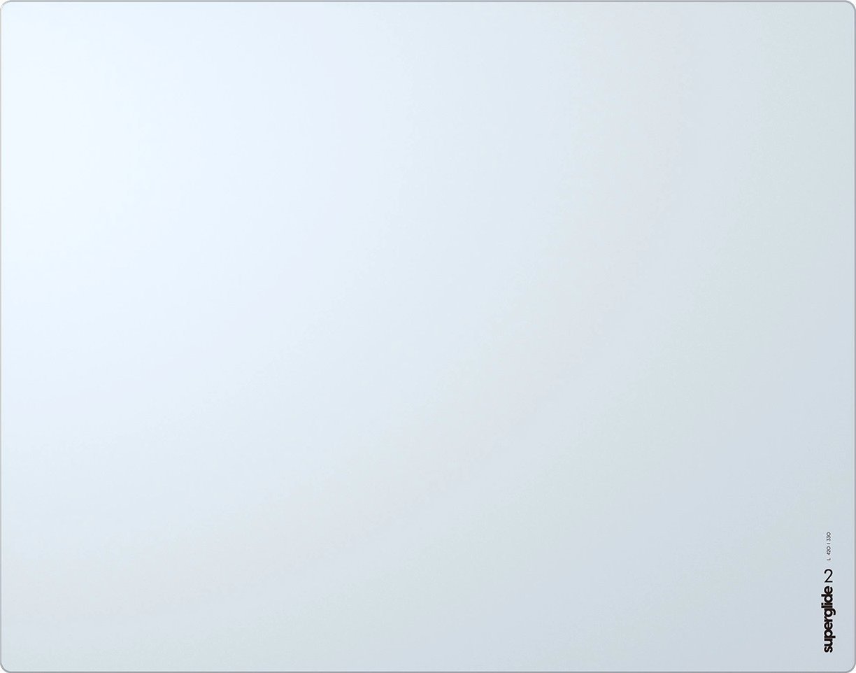 Podkładka Pulsar Superglide Glass V2 White L - 430x320mm szklana