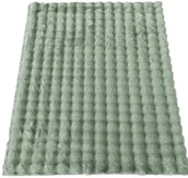 Dywany - Zielony miękki dywan shaggy R5-G59 - miniaturka - grafika 1