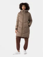 Kurtki damskie - 4F Kurtka zimowa 4FAW23TDJAF235 Brązowy Regular Fit - miniaturka - grafika 1