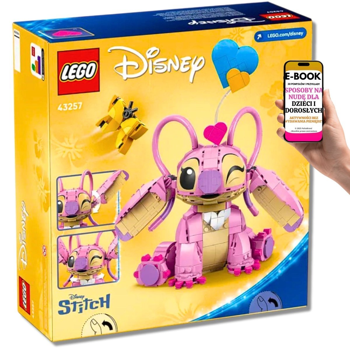 KLOCKI LEGO® Disney LILO I STITCH – Figurka ANDZI do zbudowania + Serduszka i Motylek – LEGO PREZENT DLA DZIEWCZYNKI + EBOOK-3