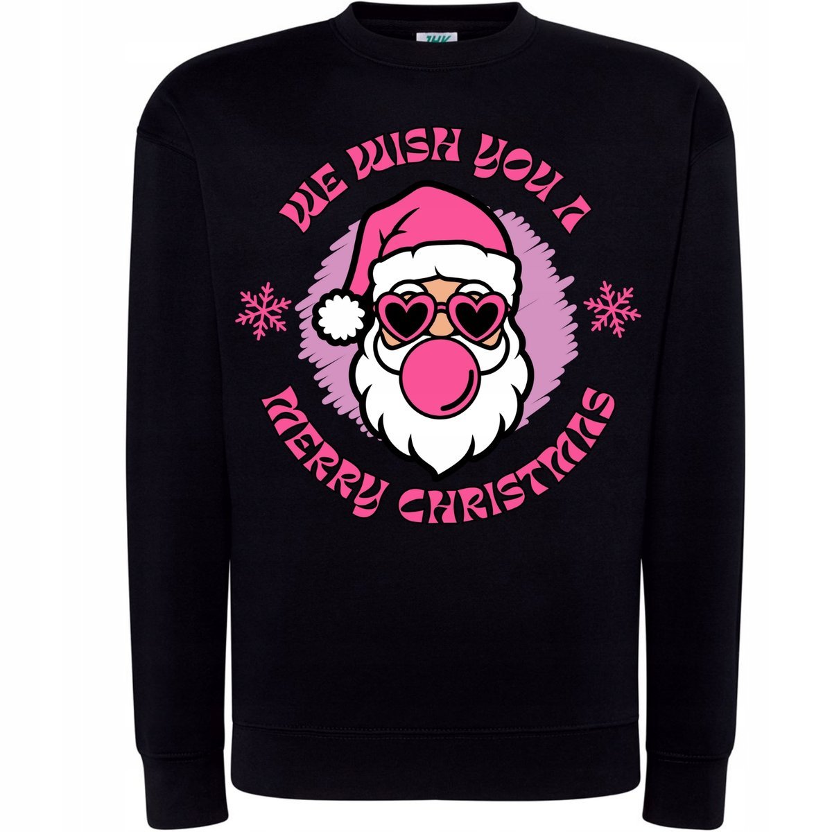 BLUZA ŚWIĄTECZNA RÓŻOWY MIKOŁAJ MERRY CHRISTMAS MODNY SUPER NA PREZENT XXL