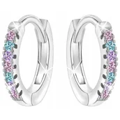 Biżuteria dla dzieci - KOLCZYKI SREBRNE DLA DZIEWCZYNKI DZIECI KOŁA KÓŁKA SREBRO 925 NA WIELKANOC - miniaturka - grafika 1