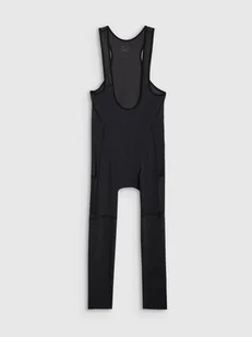 4F Legginsy rowerowe z żelowo-piankową wkładką i szelkami damskie - czarne XL - Spodnie sportowe damskie - miniaturka - grafika 1