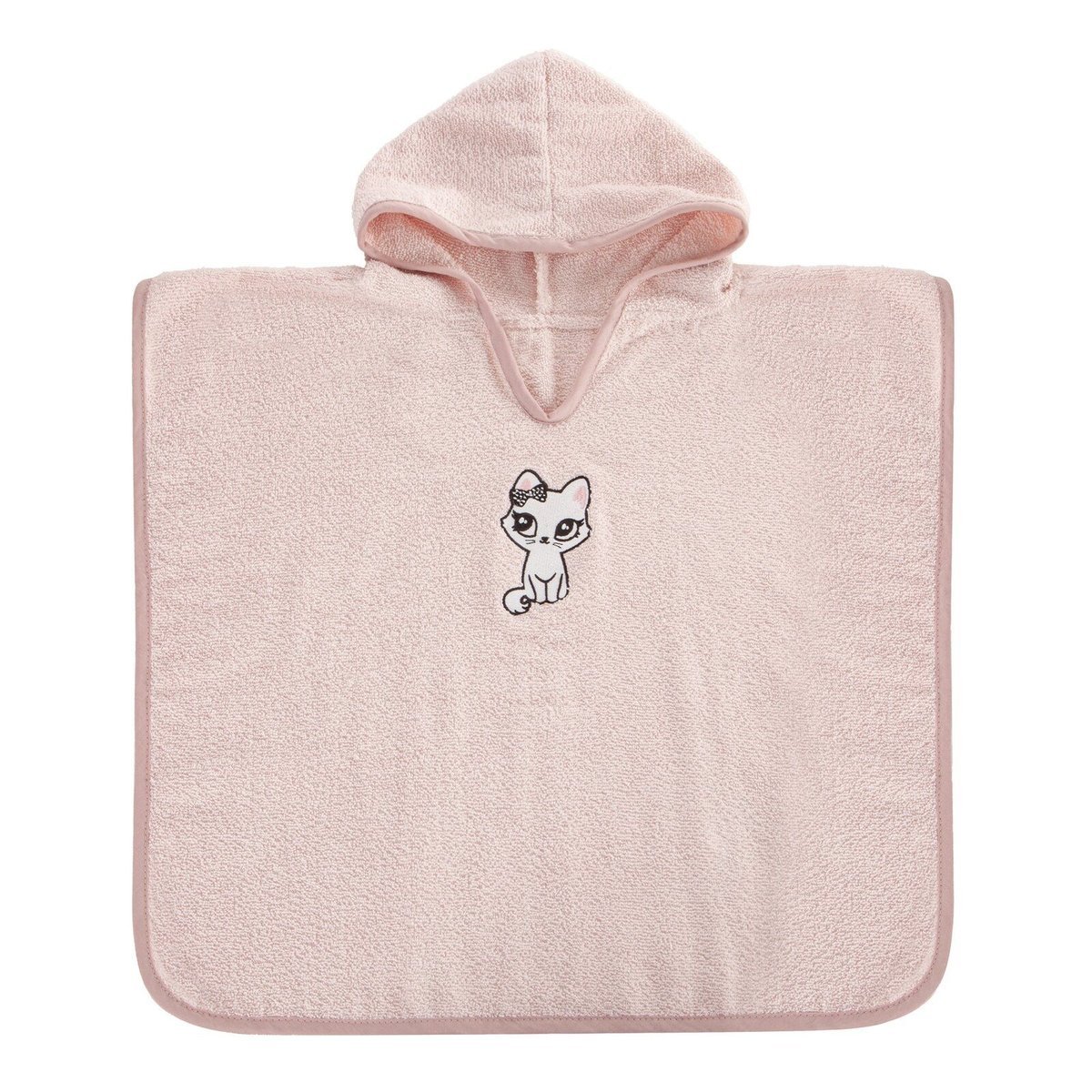 Ręcznik dziecięcy Baby72 60X120 cm różowy 310 g/m² kotek