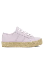 Espadryle damskie - DeeZee Espadryle WSS21067-01 Fioletowy - miniaturka - grafika 1