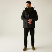 Kurtki i kamizelki sportowe męskie - Regatta Kurtka męska zimowa ocieplana przeciwdeszczowa Marron Czarny, Rozmiar: 3XL - miniaturka - grafika 1