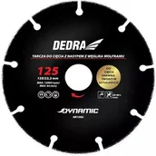 Akcesoria do elektronarzędzi - DEDRA tarcza do cięcia drewna tworzyw sztucznych 125mm/22,2 HR1002 HR1002 - miniaturka - grafika 1