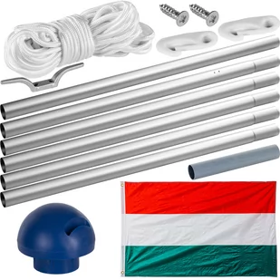 MASZT FLAGOWY 6,5M MASZT DO FLAGI + FLAGA WĘGIER - Flagi i akcesoria - miniaturka - grafika 2