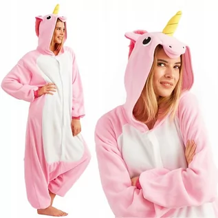 Bielizna nocna - Kombinezon Jednoczęsciowy Piżama Kigurumi Pegaz Pink L Onesize - grafika 1