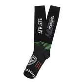 Skarpety termoaktywne - Męskie Skarpety wysokie ROSSIGNOL HERO SOCKS RLNMX01_200 – Czarny - miniaturka - grafika 1