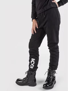 Spodnie i spodenki dla chłopców - Coccodrillo Spodnie dresowe ZC1120104EVG Czarny Regular Fit - grafika 1