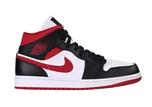 NIKE AIR JORDAN 1 RETRO MID BLACK GYM RED 554724 122 44.5 - Moda i Uroda OUTLET - miniaturka - grafika 1