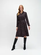 Sukienki - Szmizjerka z wiskozy z printem - miniaturka - grafika 1