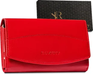 Rovicky Skórzany portfel damski z tłoczoną klapą Rovicky NoSize - Portfele - miniaturka - grafika 1