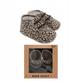 Buciki niemowlęce brązowy rozmiar 16/17 niechodki eco - Buty dla dziewczynek - miniaturka - grafika 1